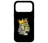 Je suis Roi, Je ne suis Plus Esclave de la Peur d'être Un Enfant de Dieu Lion Coque pour iPhone 17 Pro Max