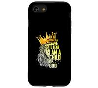 Je suis Roi, Je ne suis Plus Esclave de la Peur d'être Un Enfant de Dieu Lion Coque pour iPhone SE (2020) / 7/8