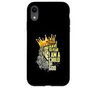 Je suis Roi, Je ne suis Plus Esclave de la Peur d'être Un Enfant de Dieu Lion Coque pour iPhone XR