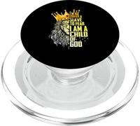 Je suis Roi, Je ne suis Plus Esclave de la Peur d'être Un Enfant de Dieu Lion PopSockets PopGrip pour MagSafe