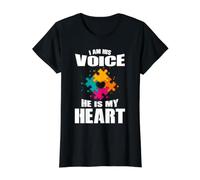 Je suis sa Voix, il est Mon cœur - Autism Awareness Son T-Shirt Graphique avec Valeur