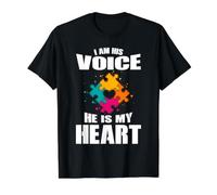 Je suis sa Voix, il est Mon cœur - Autism Awareness Son T-Shirt Graphique avec Valeur