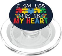 Je suis sa Voix, il est Mon cœur, Puzzle, Sensibilisation à l'Autisme PopSockets PopGrip pour MagSafe
