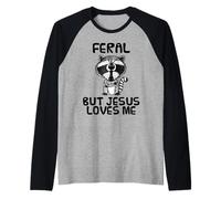 Je suis sauvage mais Jésus m'aime, l'église du raton laveur Manche Raglan