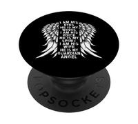 Je suis Ses Yeux, il est Mes Ailes, Je suis sa Voix, il est Mon Esprit PopSockets PopGrip Adhésif