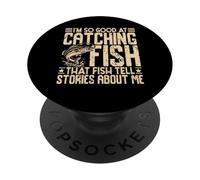 Je suis si doué pour Attraper du Poisson Un pêcheur Amusant PopSockets PopGrip Adhésif