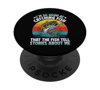 Je suis si douée pour pêcher Que Les Poissons racontent des Histoires PopSockets PopGrip Adhésif