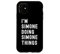 Je suis Simone Qui Fait des Choses à Simone Coque pour iPhone 11