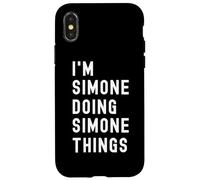 Je suis Simone Qui Fait des Choses à Simone Coque pour iPhone X/XS