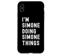 Je suis Simone Qui Fait des Choses à Simone Coque pour iPhone XS Max