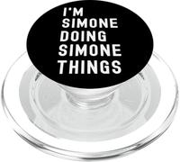 Je suis Simone Qui Fait des Choses à Simone PopSockets PopGrip pour MagSafe