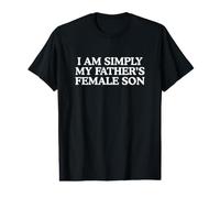 Je suis Simplement Le Fils de Mon père, Un garçon manqué drôle, Gay, Y2K T-Shirt Graphique avec Valeur