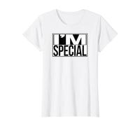 Je suis spécial T-Shirt Graphique avec Valeur, Femme, Blanc, XL