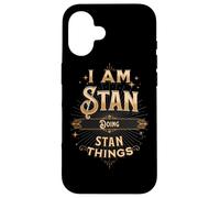 Je suis Stan en Train de Faire Une drôle de fête avec Stan Things Coque pour iPhone 16