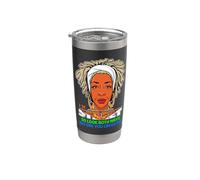 Je suis Street, alors regarde dans les deux sens avant de me croiser Black Sista Gobelet isotherme en acier inoxydable double paroi