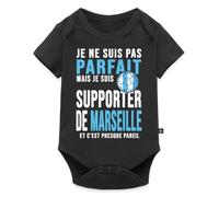 Je Suis Supporter De Marseille Football Body Manches Courtes Bébé Bio