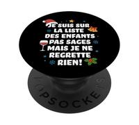 Je suis sur la liste des Enfants Pas sages PopSockets PopGrip Adhésif