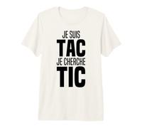 Je suis TAC Je Cherche TIC - Duo TIC et TAC Deguisement Deux T-Shirt Haut de Gamme