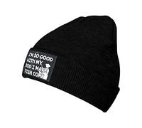 Je suis Tellement Bon avec Ma Canne Que Je Fais Jouir Les Poissons Femme Homme Bonnets De Ski Bonnets Tricoté Mode Hiver Chapeaux Chaud Bonnet d'hiver pour Patinage Cyclisme Quotidien