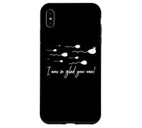 Je suis Tellement contente Que Vous ayez remporté Le Prix Funny Birthday Sperm Champion Coque pour iPhone XS Max