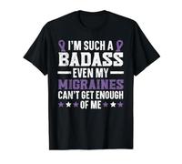 Je suis Tellement Dur à Cuire Que même Mes migraines n'en Ont Pas Assez de Moi T-Shirt Graphique avec Valeur, Homme, Noir, M