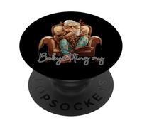 Je suis Tellement fatiguée de Garder Les Petits-Enfants de ma mère PopSockets PopGrip Adhésif