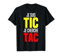 Je suis TIC Je Cherche TAC - Duo TIC et TAC Deguisement Deux T-Shirt Graphique avec Valeur