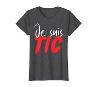 Je suis TIC, TIC Et TAC, Duo Drole Déguisement 2 Personnes T-Shirt, Femme, Chiné Foncé, XS