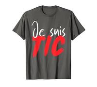 Je suis TIC, TIC Et TAC, Duo Drole Déguisement 2 Personnes T-Shirt, Homme, Asphalte, 5XL