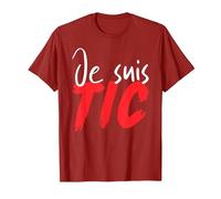 Je suis TIC, TIC Et TAC, Duo Drole Déguisement 2 Personnes T-Shirt, Homme, Canneberge, L