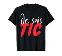 Je suis TIC, TIC Et TAC, Duo Drole Déguisement 2 Personnes T-Shirt, Homme, Noir, 3XL
