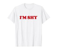Je suis timide, drôle, introverti, Texte Rouge, rétro T-Shirt