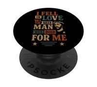 Je suis tombée Amoureuse de l'homme Qui est Mort pour Moi - Vintage Jesus PopSockets PopGrip Adhésif