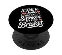 Je suis tombée amoureuse le jour où j'ai fumé de la viande PopSockets PopGrip Adhésif
