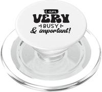 Je suis très occupé et Important, drôle PopSockets PopGrip pour MagSafe