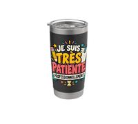 Je Suis Très Patiente Professionnellement AESH Gobelet isotherme en acier inoxydable double paroi