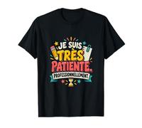 Je suis Très Patiente Professionnellement AESH T-Shirt Graphique avec Valeur