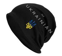 Je suis ukrainien Bonnet Chapeau Hip hop en Plein air Skullies Bonnets Chapeaux Ukraina Ukraine pour Les Hommes Femmes Chaud à Double Usage Casquette