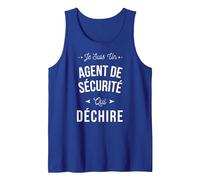 Je suis Un Agent de sécurité Qui déchire Idée Cadeau Drôle Débardeur, Homme, Bleu Royal, XL