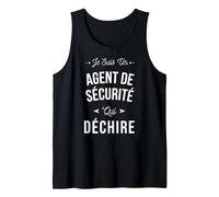 Je suis Un Agent de sécurité Qui déchire Idée Cadeau Drôle Débardeur, Homme, Noir, XL