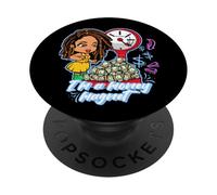 Je suis Un Aimant à Argent Melanine Hustler Black Hustiling Sista PopSockets PopGrip Adhésif