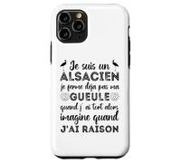 Je suis Un Alsacien Humour Alsace Bas-Rhin 67 Cadeau Coque pour iPhone 11 Pro