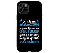 Je suis Un Alsacien Humour Alsace Bas-Rhin 67 Cadeau Coque pour iPhone 11 Pro