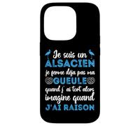 Je suis Un Alsacien Humour Alsace Bas-Rhin 67 Cadeau Coque pour iPhone 14 Pro