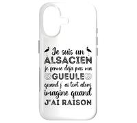 Je suis Un Alsacien Humour Alsace Bas-Rhin 67 Cadeau Coque pour iPhone 17