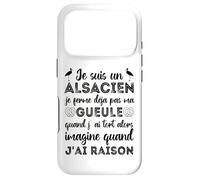 Je suis Un Alsacien Humour Alsace Bas-Rhin 67 Cadeau Coque pour iPhone 17 Pro