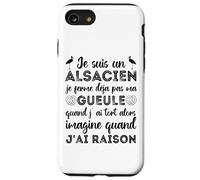 Je suis Un Alsacien Humour Alsace Bas-Rhin 67 Cadeau Coque pour iPhone SE (2020) / 7/8
