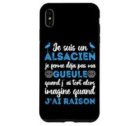 Je suis Un Alsacien Humour Alsace Bas-Rhin 67 Cadeau Coque pour iPhone XS Max