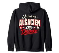 Je suis Un Alsacien Qui Déchire Humour Alsace Cadeau Sweat à Capuche