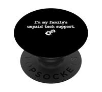 Je suis Un Amoureux de l'informatique Y2K Non rémunéré de ma Famille PopSockets PopGrip Adhésif